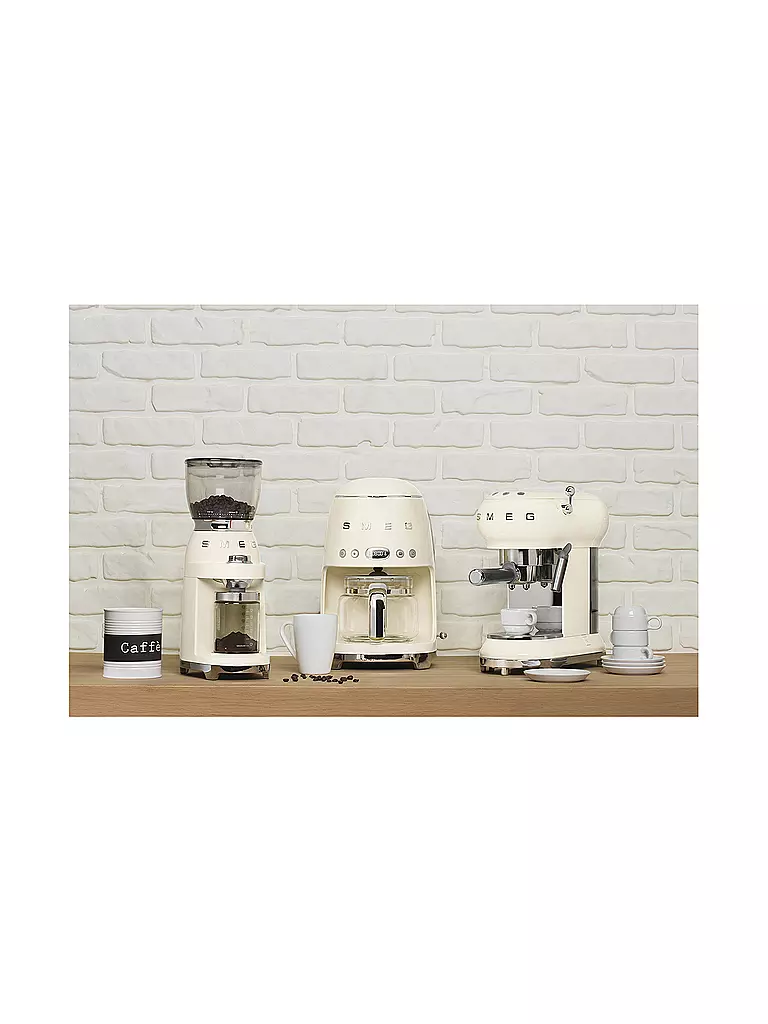 SMEG | Molinillo de café estilo retro años 50 crema CGF01CREU | 