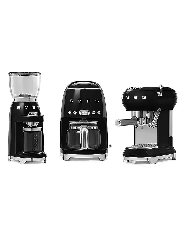 SMEG | Molinillo de café estilo retro años 50 negro CGF01BLEU | 