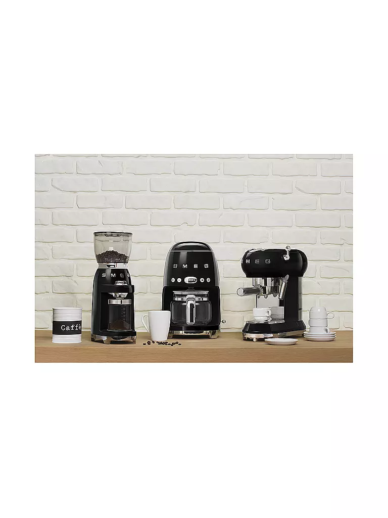 SMEG | Molinillo de café estilo retro años 50 negro CGF01BLEU | 