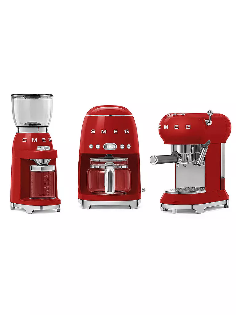 SMEG | Molinillo de café estilo retro años 50 rojo CGF01RDEU | 