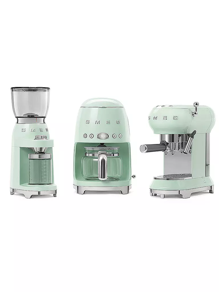 SMEG | Molinillo de café estilo retro años 50 verde pastel CGF01PGEU | 