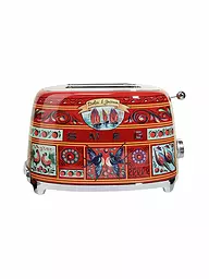 SMEG | Toaster (2 Scheiben) "Dolce Gabbana" TSF01DG (Rot/Dekor) | Multicolor
