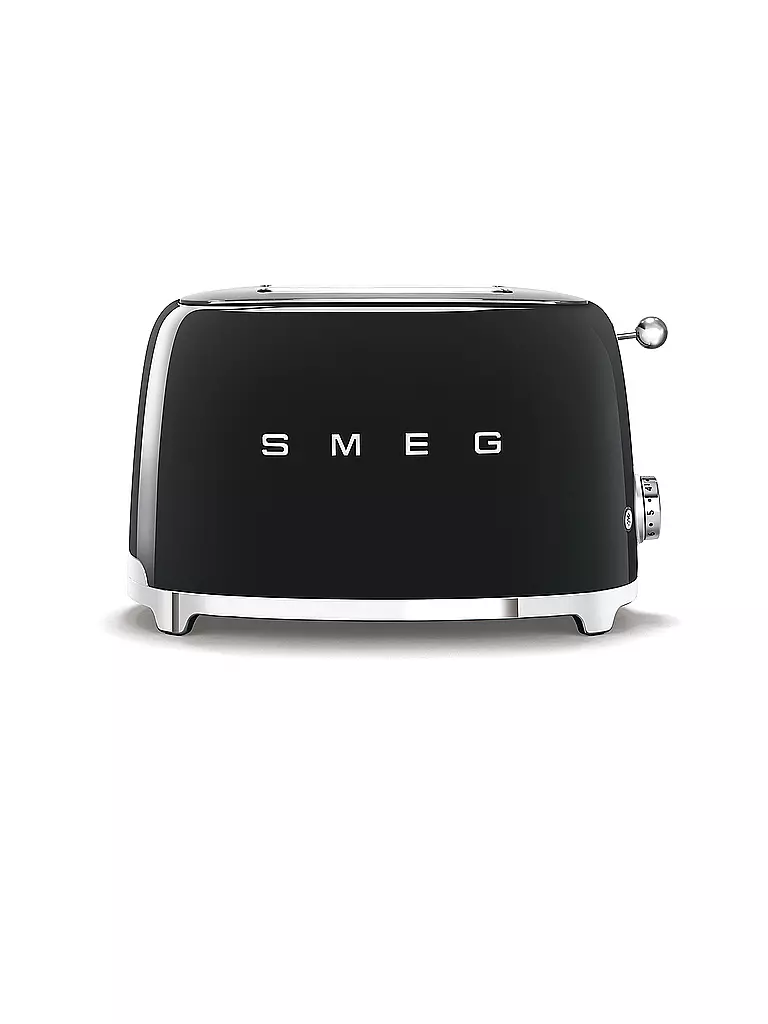 SMEG | Tostadora de 2 ranuras, estilo retro años 50, negra TSF01BLEU | schwarz