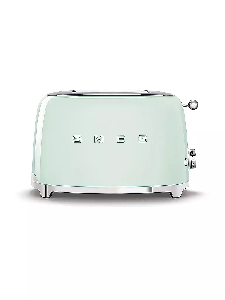 SMEG | Tostadora de 2 ranuras Estilo Retro años 50 Verde Pastel TSF01PGEU | hellgrün