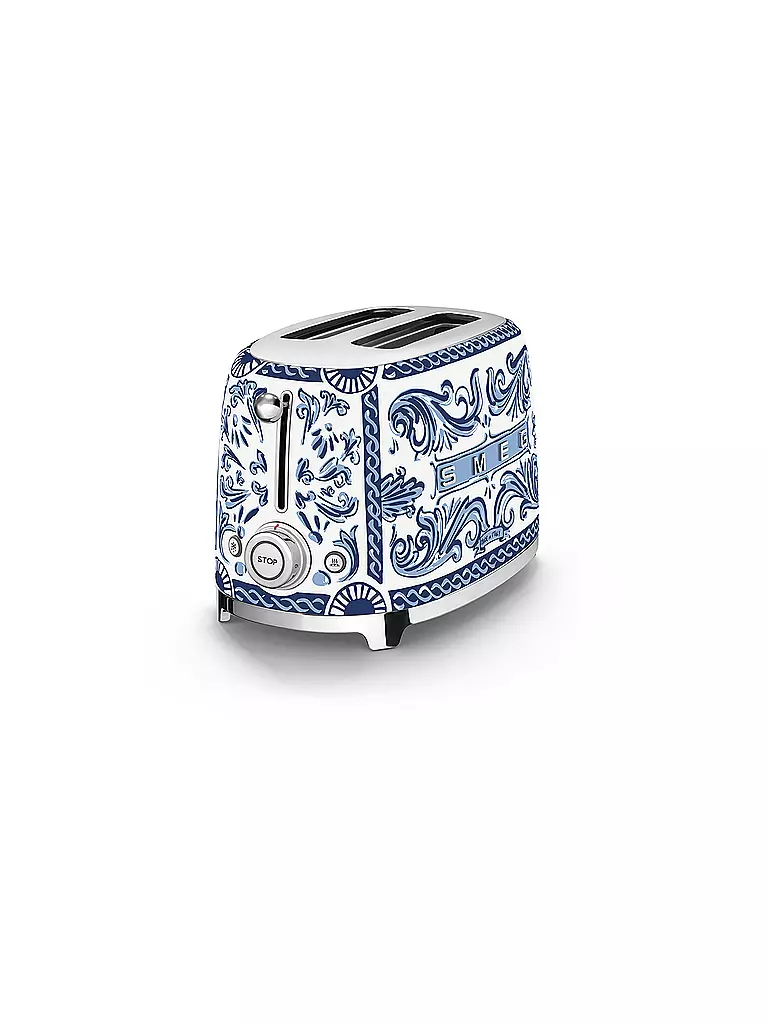 SMEG | Tostadora de 2 rebanadas Dolce & Gabbana TSF01DGBEU Blu Mediterraeo | 