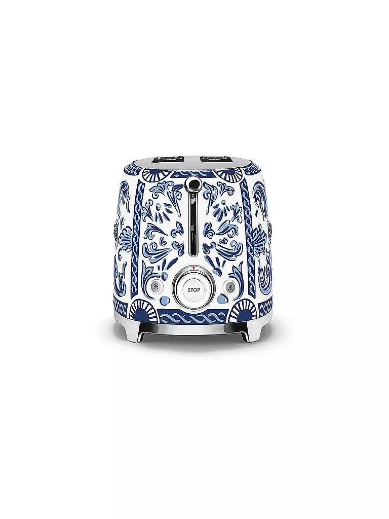 SMEG | Tostadora de 2 rebanadas Dolce & Gabbana TSF01DGBEU Blu Mediterraeo | 