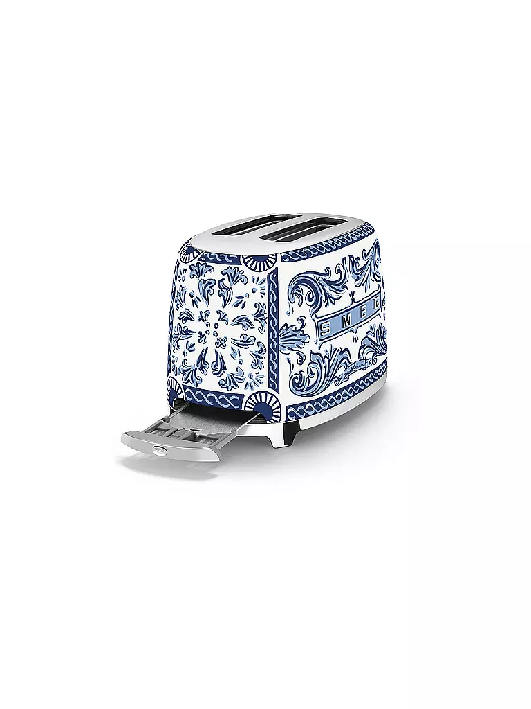SMEG | Tostadora de 2 rebanadas Dolce & Gabbana TSF01DGBEU Blu Mediterraeo | 