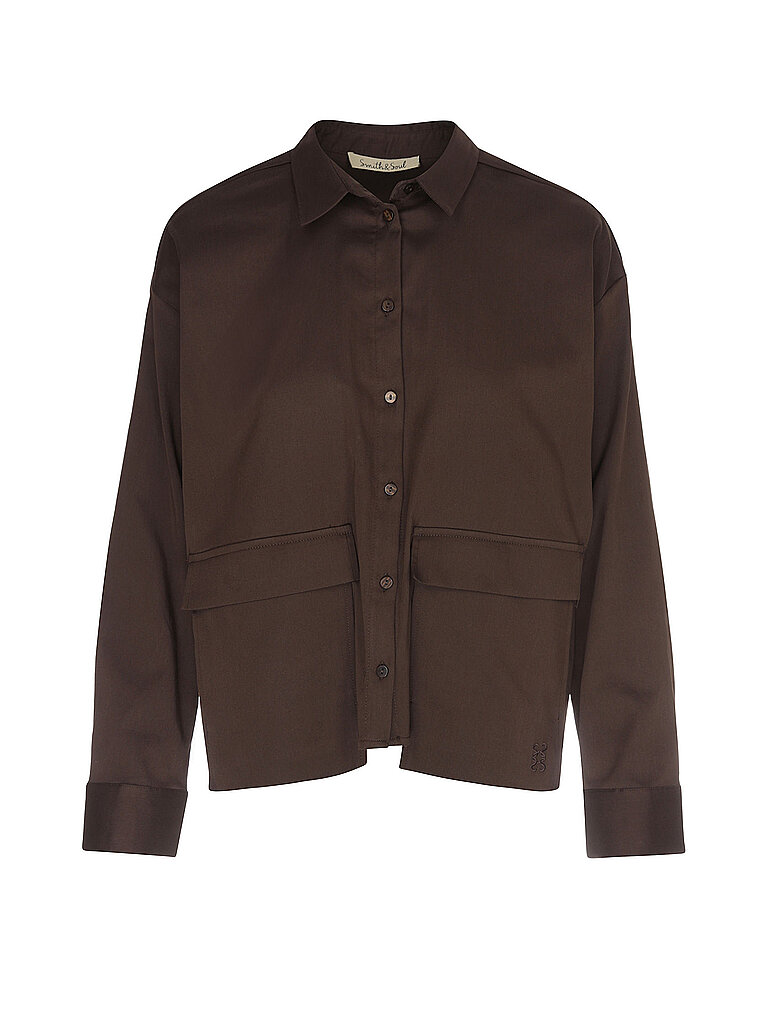 Blusa camisera marrón S