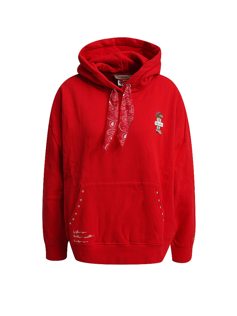 Smith&soul Sudadera con capucha - Hoodie rojo