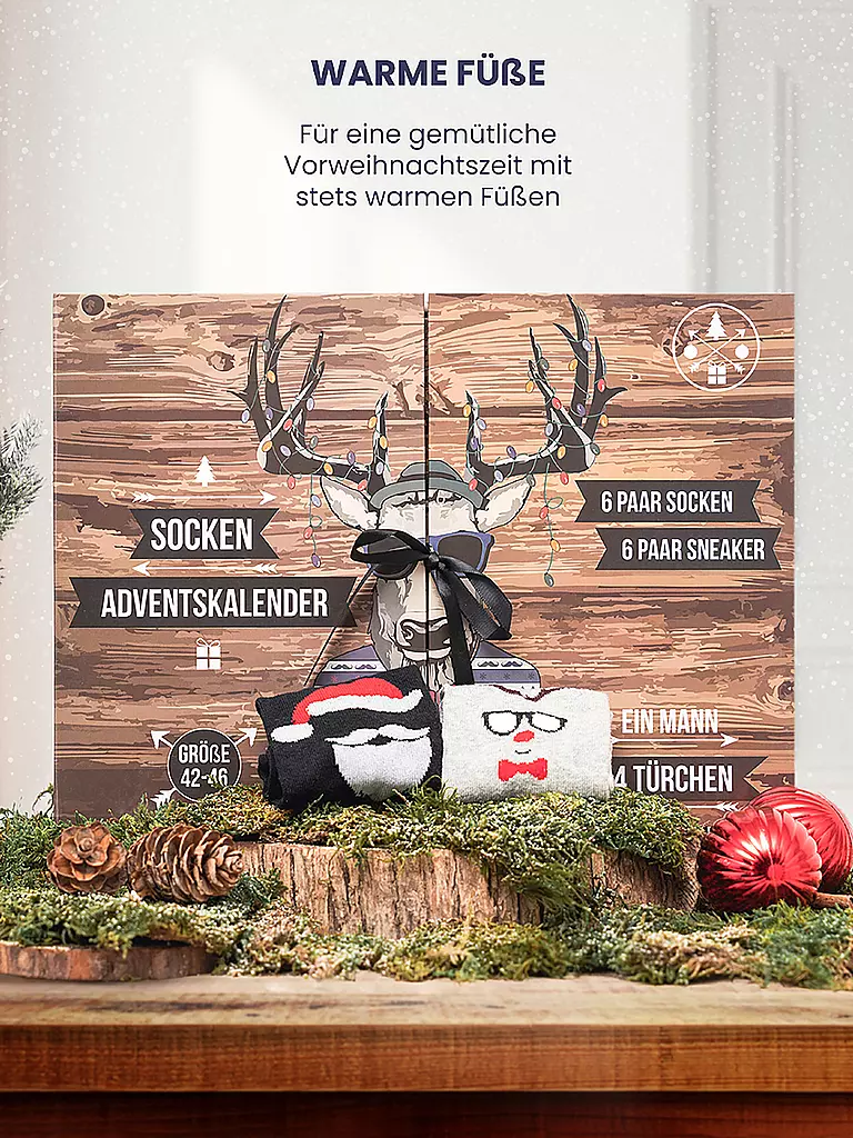 SOCKSWEAR | Calendario de Adviento de calcetines para hombre, multicolor | Multicolor
