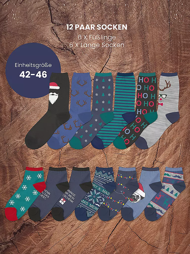 SOCKSWEAR | Calendario de Adviento de calcetines para hombre, multicolor | Multicolor
