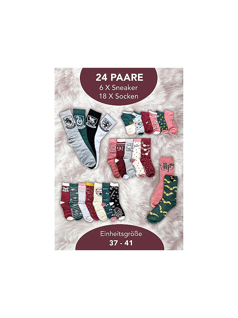 SOCKSWEAR | Socken Adventkalender HARRY POTTER bunt | Multicolor