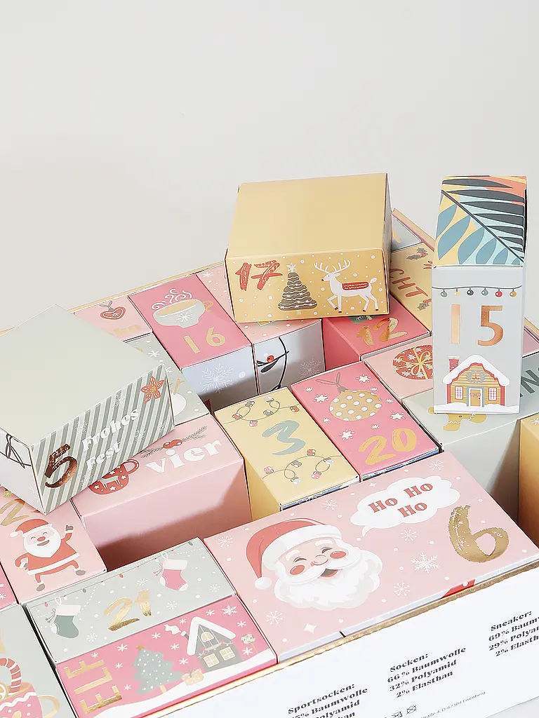 SOCKSWEAR | Socken Adventkalender PREMIUM bunt | Multicolor