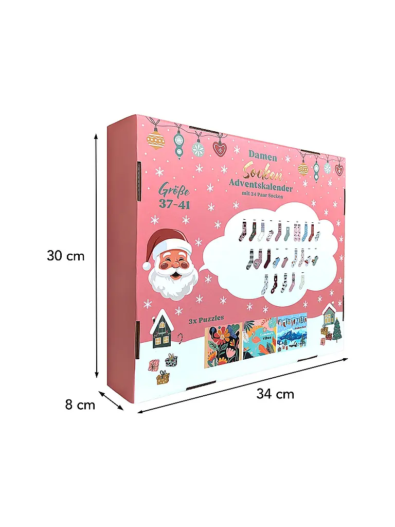 SOCKSWEAR | Socken Adventkalender PREMIUM bunt | Multicolor