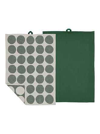 SOEDAHL | Set de paños de cocina 2 piezas BUBBLES Verde pino
