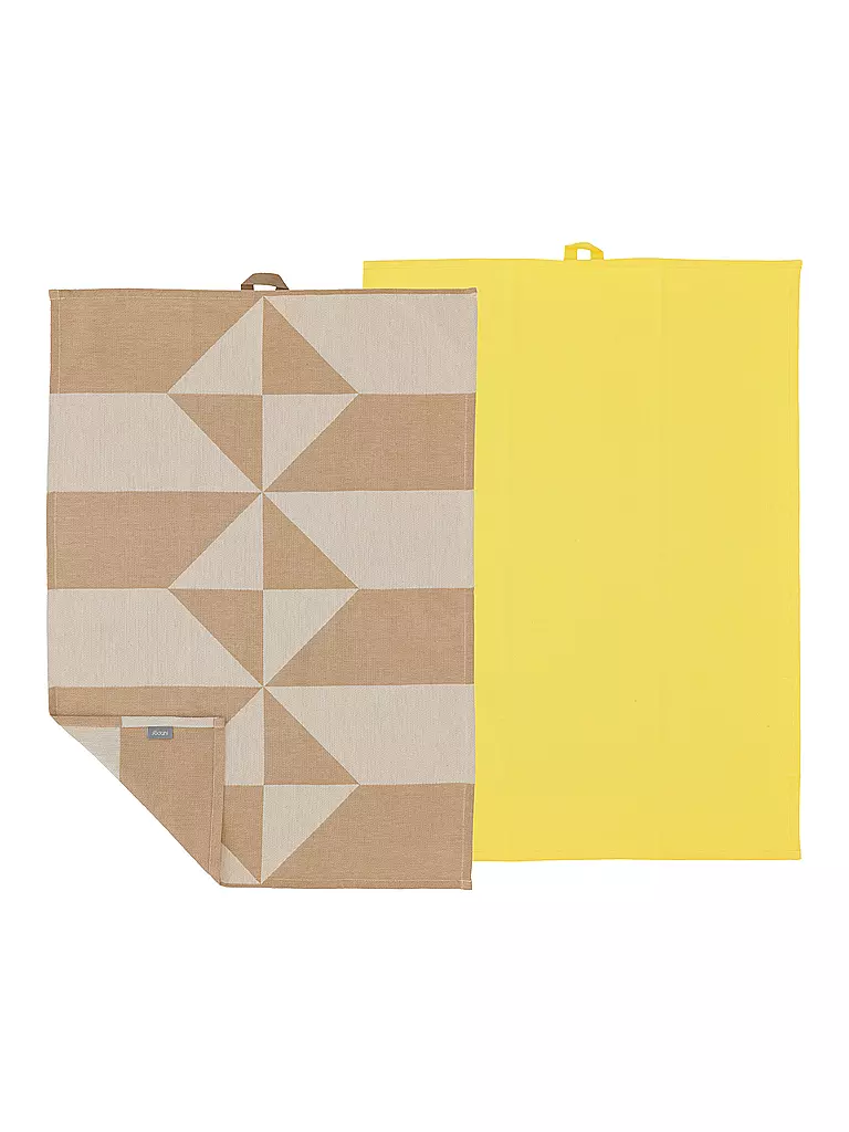 SOEDAHL | Set de paños de cocina 2 piezas 50x70cm TWIST Warm Taupe | Marrón claro