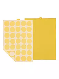 SOEDAHL | Set de paños de cocina 2 piezas BUBBLES Verde pino | Amarillo