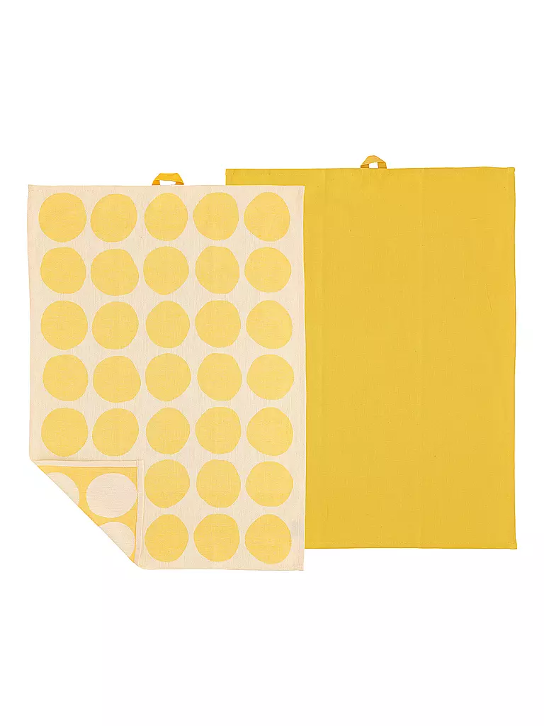 SOEDAHL | Set de paños de cocina 2 piezas BUBBLES Amarillo | Amarillo