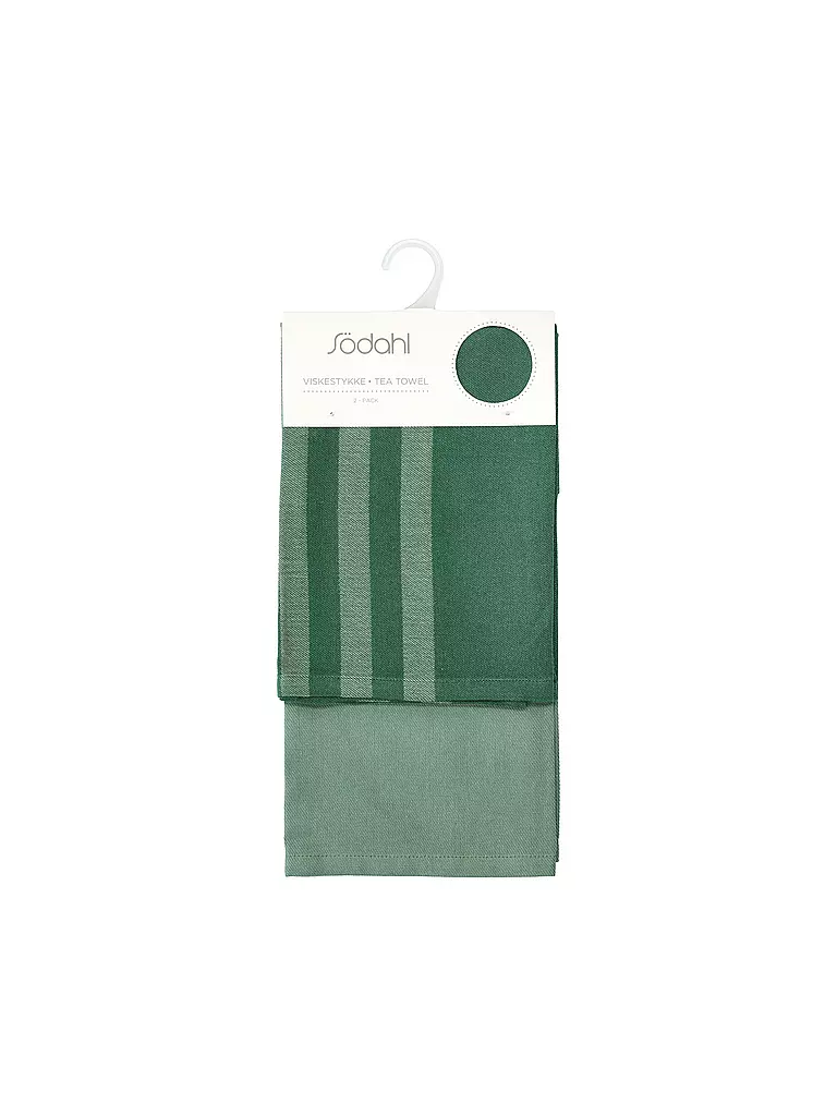 SOEDAHL | Set de paños de cocina 2 piezas REFLECTION Verde pino | 