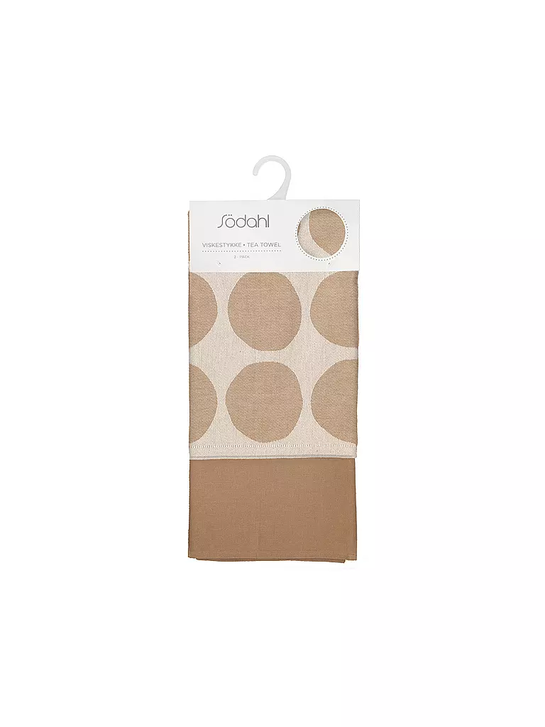 SOEDAHL | Set de paños de cocina de 2 piezas BUBBLES Warm Taupe | 