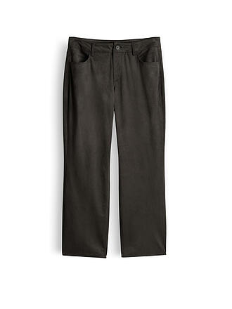 SOMEDAY | Pantalón efecto piel Straight Fit 7/8 CARILE VELOURS