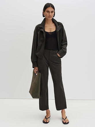 SOMEDAY | Pantalón efecto piel Straight Fit 7/8 CARILE VELOURS