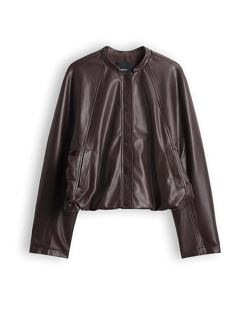 someday Chaqueta efecto piel NAIRI rojo oscuro