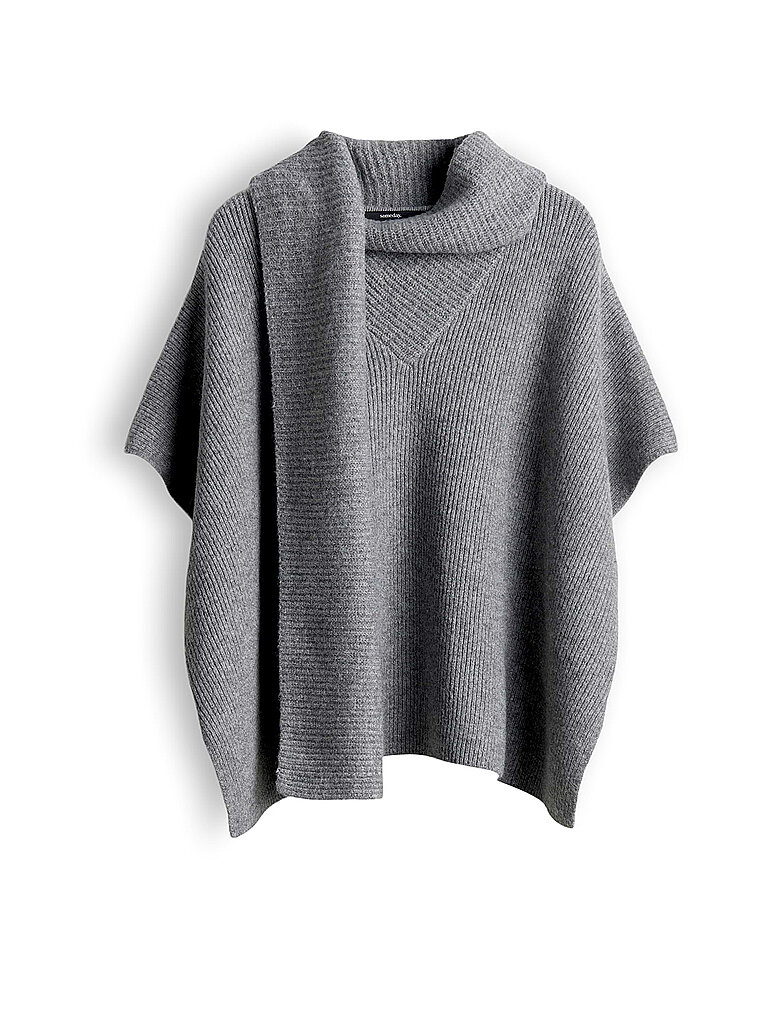 someday Cape - Poncho BOLANA CAPE gris claro