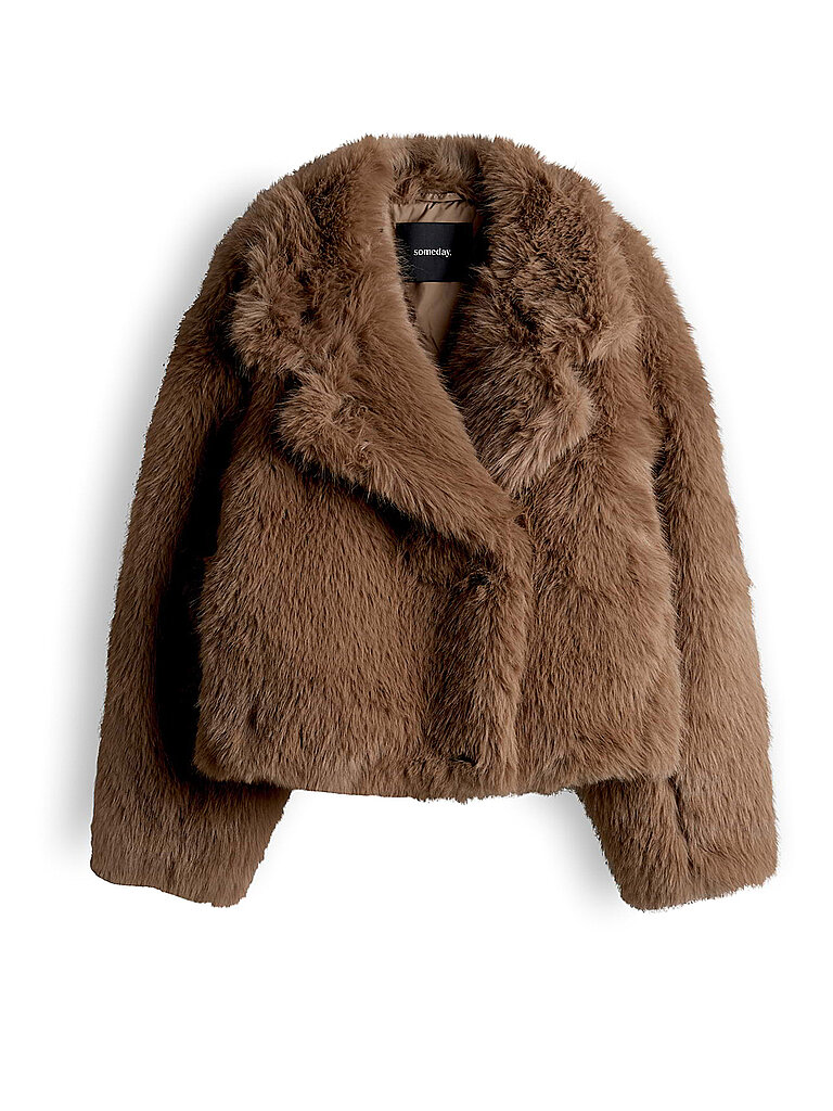 someday Chaqueta efecto pelo VURLA marrón claro