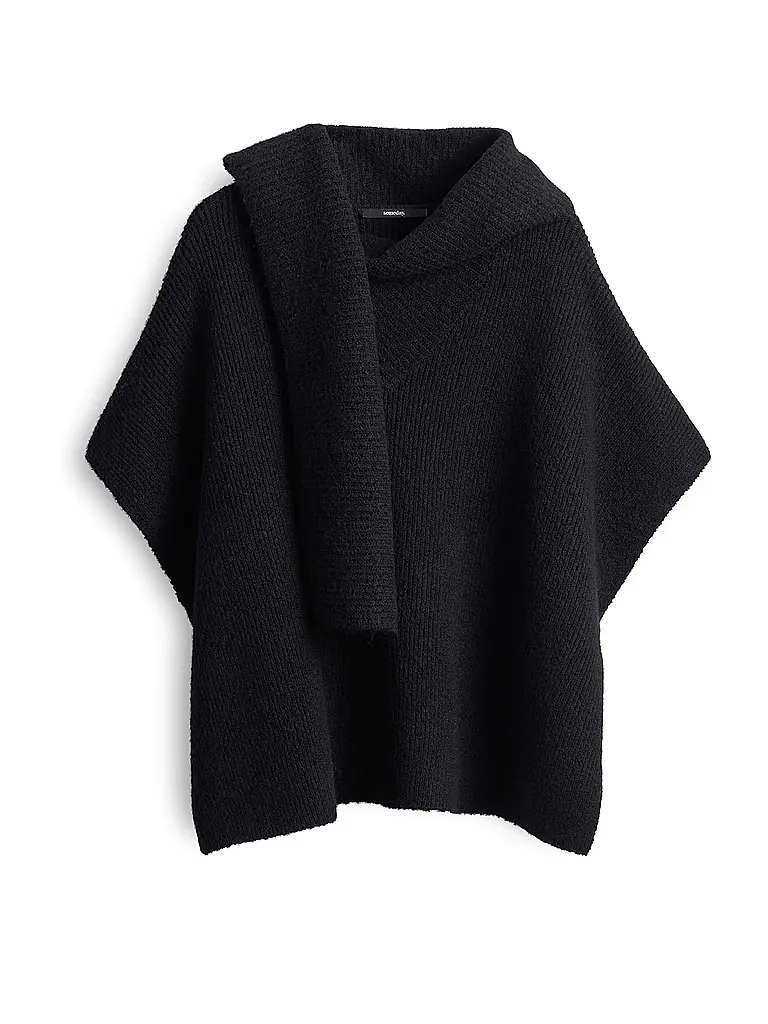 SOMEDAY | Cape - Poncho BOLANA CAPE | Negro