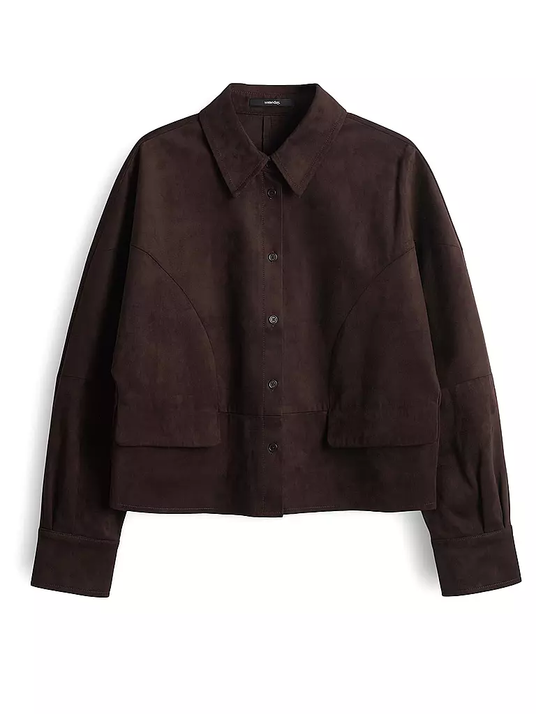 SOMEDAY | Chaqueta con aspecto de cuero NYLIA | braun