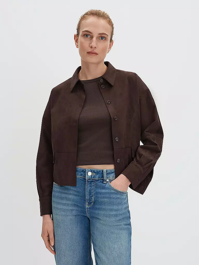 SOMEDAY | Chaqueta con aspecto de cuero NYLIA | braun