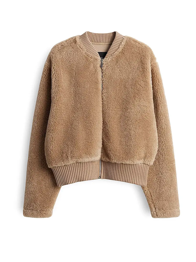 SOMEDAY | Chaqueta con aspecto de piel UFURRY | Marrón claro