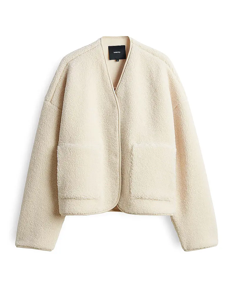 SOMEDAY | Chaqueta con aspecto de piel UTEDDY DETAIL | Crema