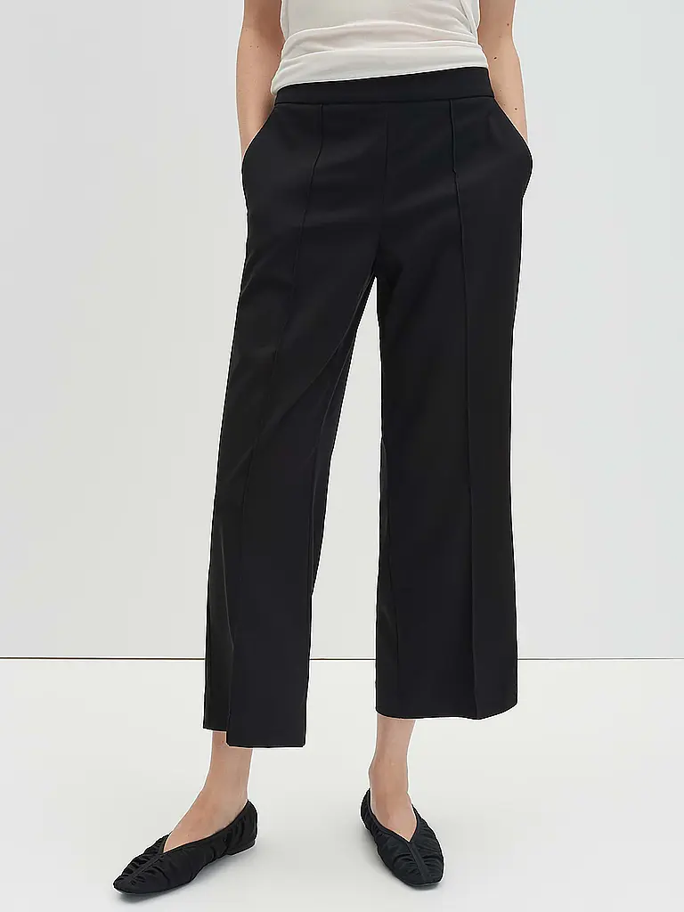 SOMEDAY | Culotte CHARLIE CROPPED WIDE | Negro