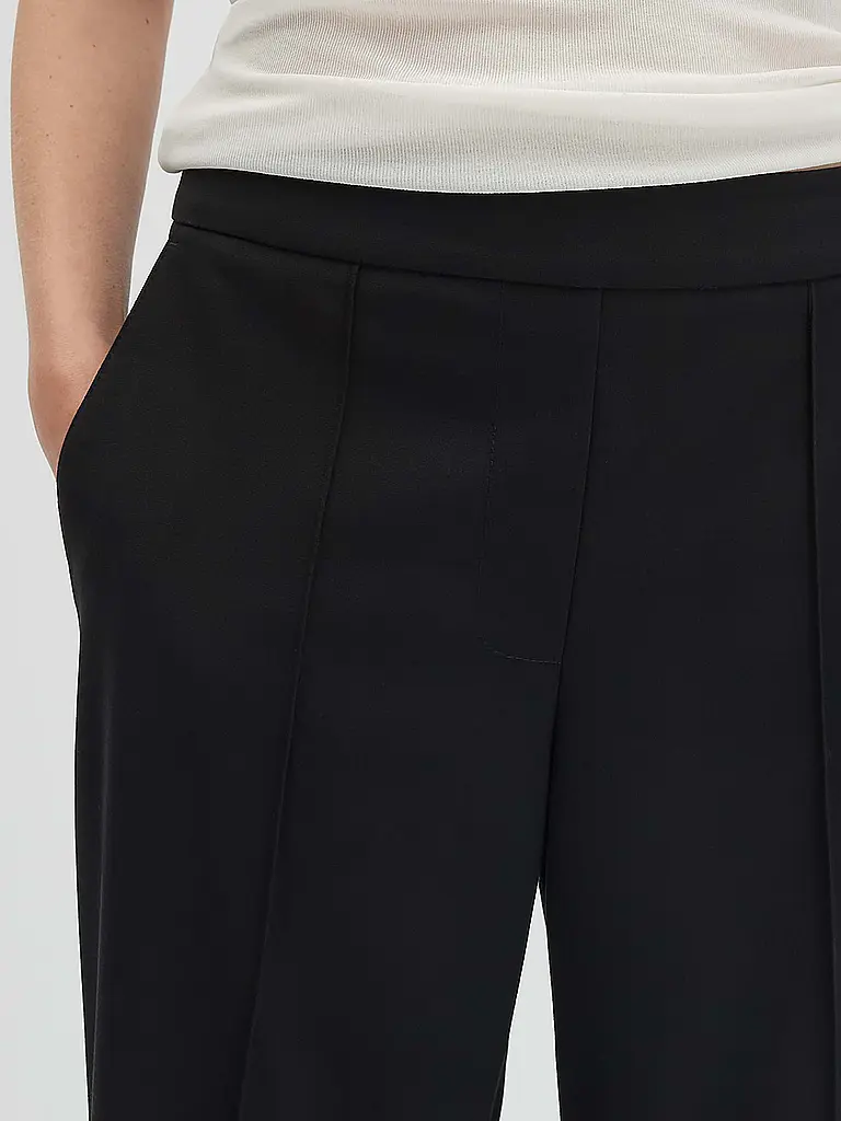 SOMEDAY | Culotte CHARLIE CROPPED WIDE | Negro