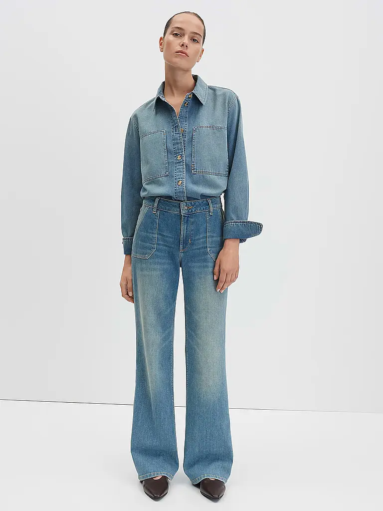 SOMEDAY | Jeans de pierna ancha CARIE UTILITY | Azul