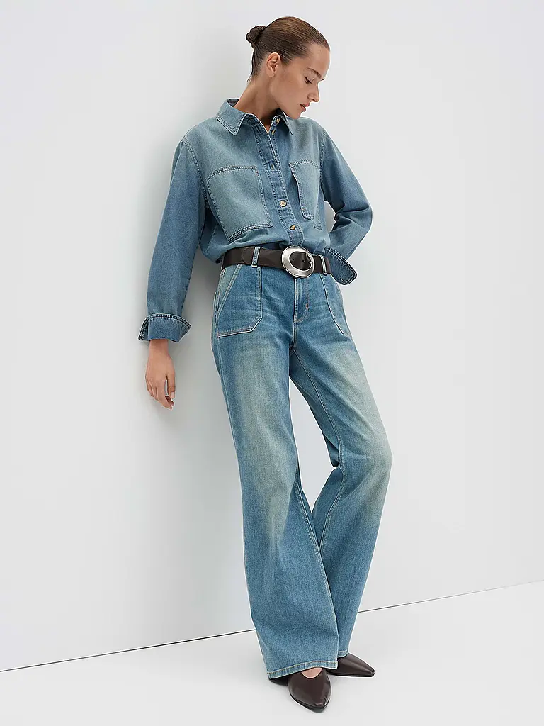 SOMEDAY | Jeans de pierna ancha CARIE UTILITY | Azul