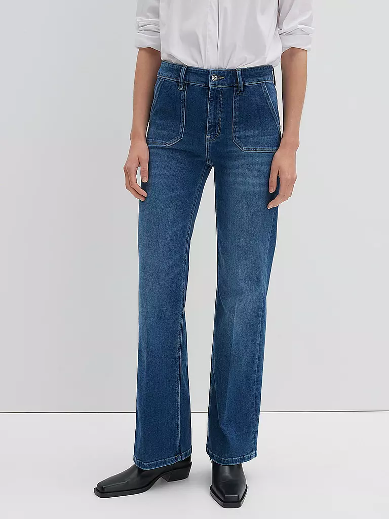 SOMEDAY | Jeans Flared Fit CARIE UTILITY | Azul oscuro