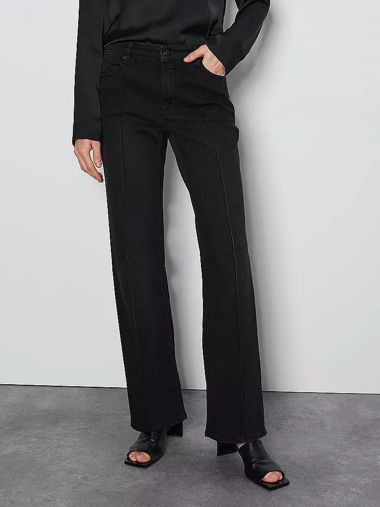 SOMEDAY | Jeans Wide Fit CARIE LINE | Negro