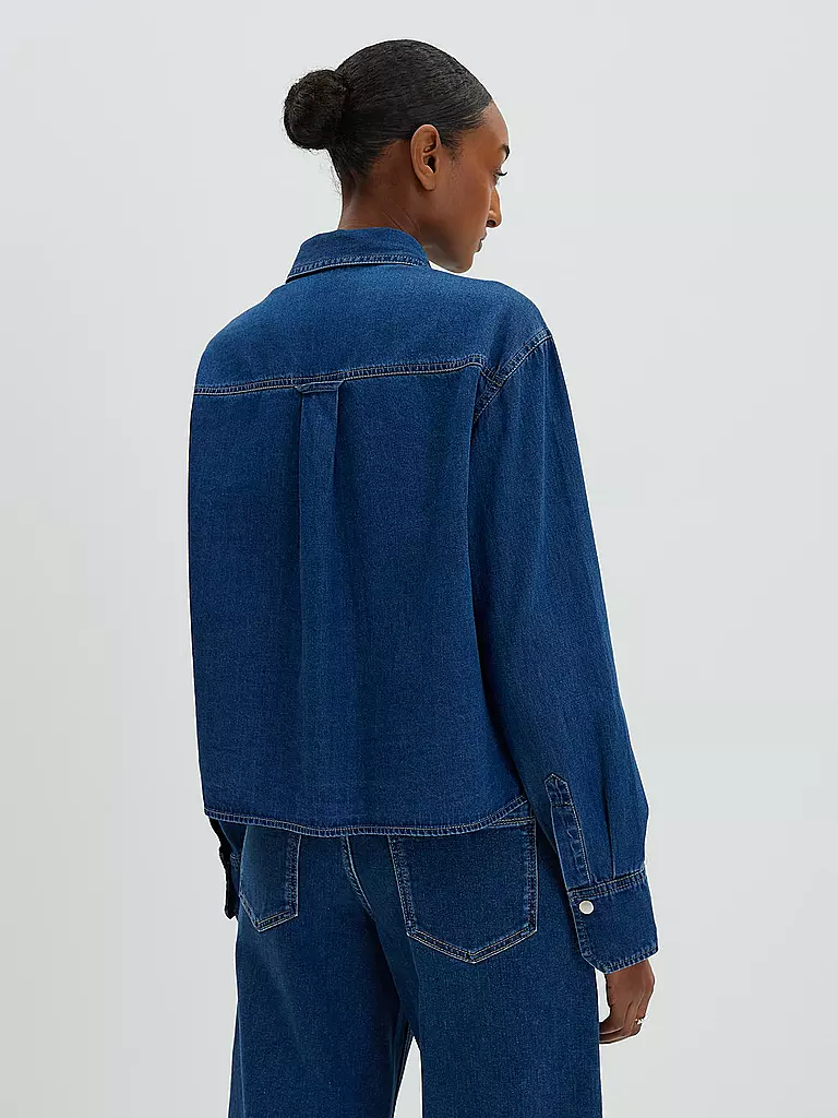 SOMEDAY | Jeansbluse ZAPIRA | Azul oscuro