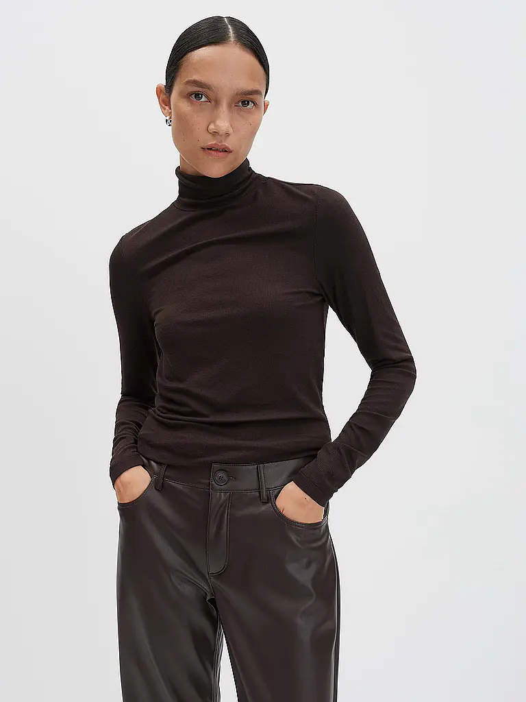 SOMEDAY | Jersey de cuello alto KAVERY | braun