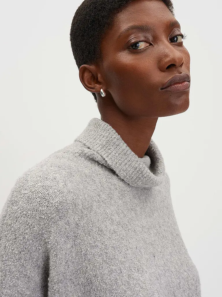 SOMEDAY | Jersey de cuello alto TIOLA DETAIL | hellgrau