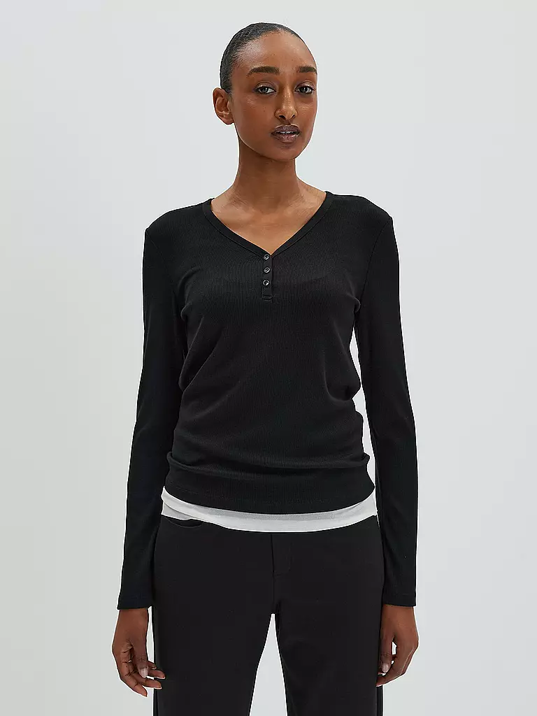 SOMEDAY | Langarmshirt KINOLA | Negro