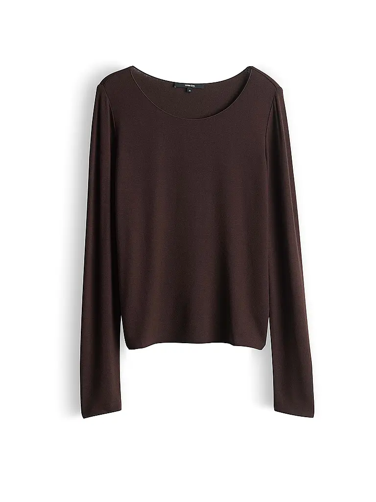 SOMEDAY | Langarmshirt KIROSA SOFT LONG | Marrón