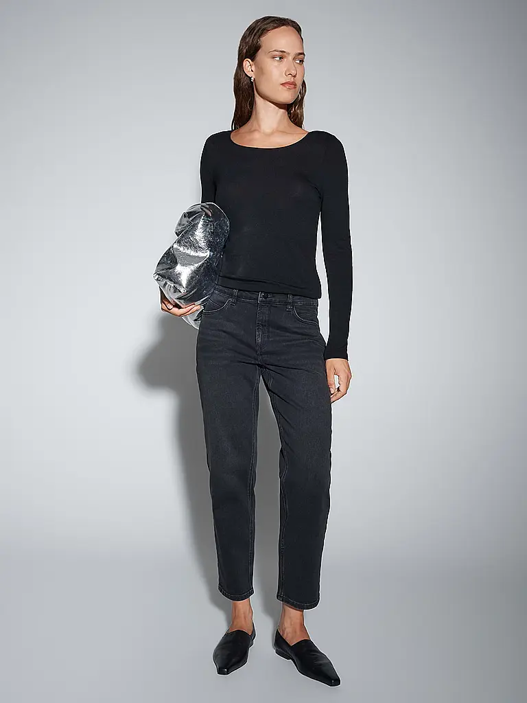SOMEDAY | Langarmshirt KIROSA SOFT LONG | Negro