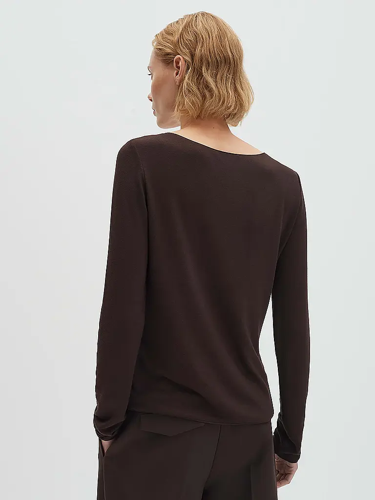 SOMEDAY | Langarmshirt KIROSA SOFT LONG | Marrón