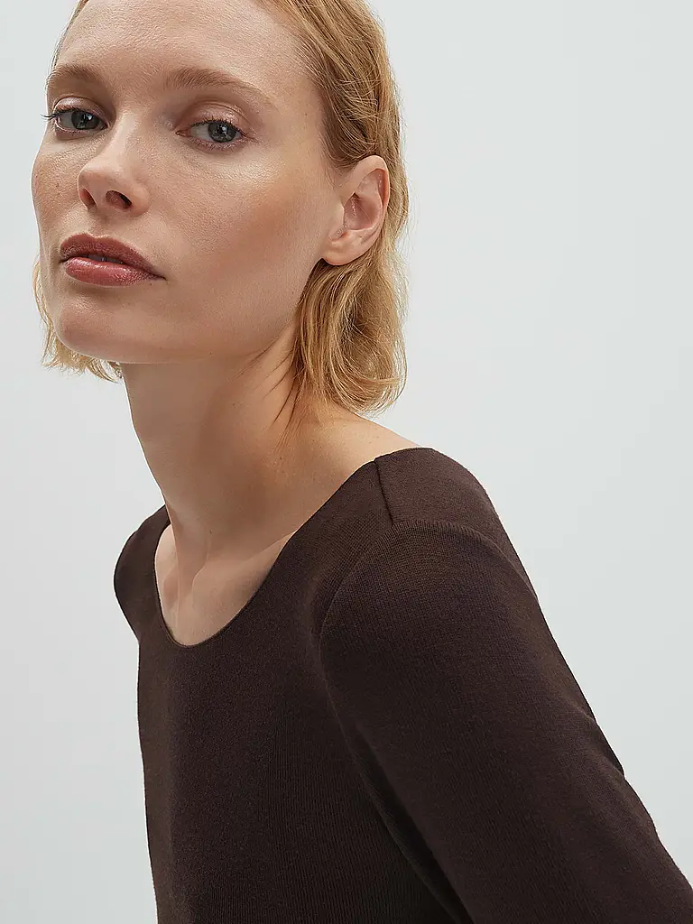 SOMEDAY | Langarmshirt KIROSA SOFT LONG | Marrón