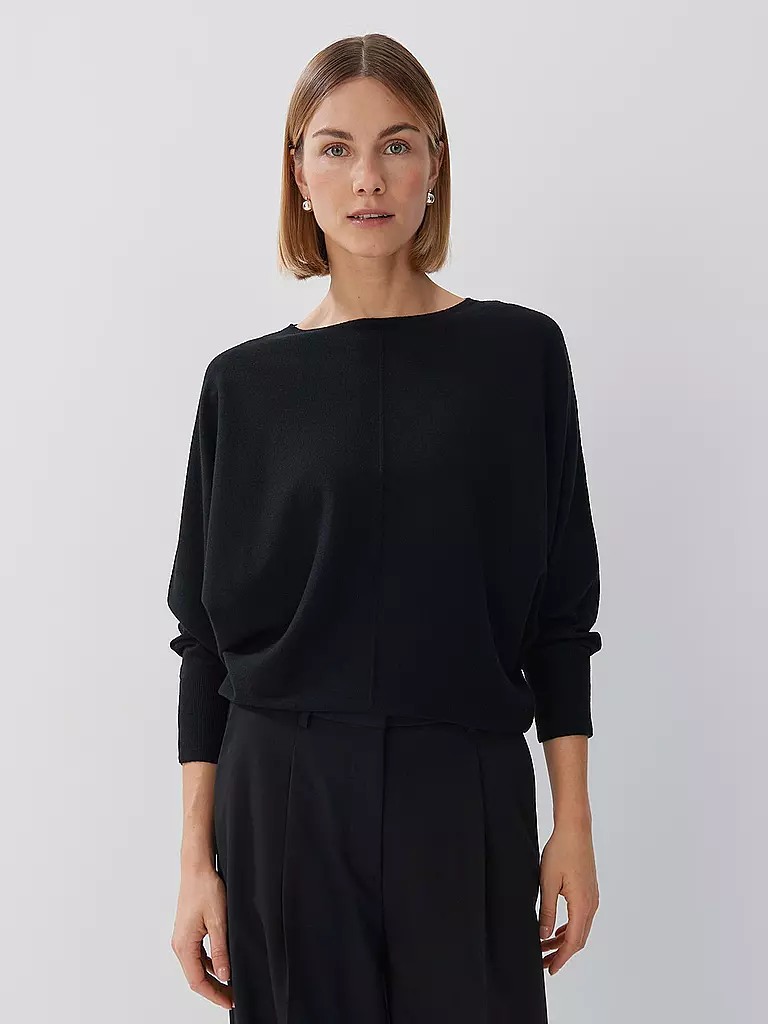 SOMEDAY | Langarmshirt TALIYA DETAIL | Negro