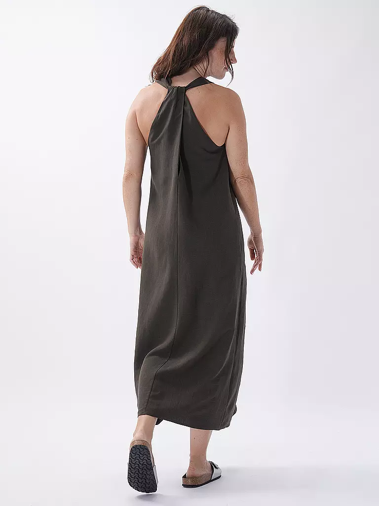SOMEDAY | Midikleid QEDIRA | Verde oscuro